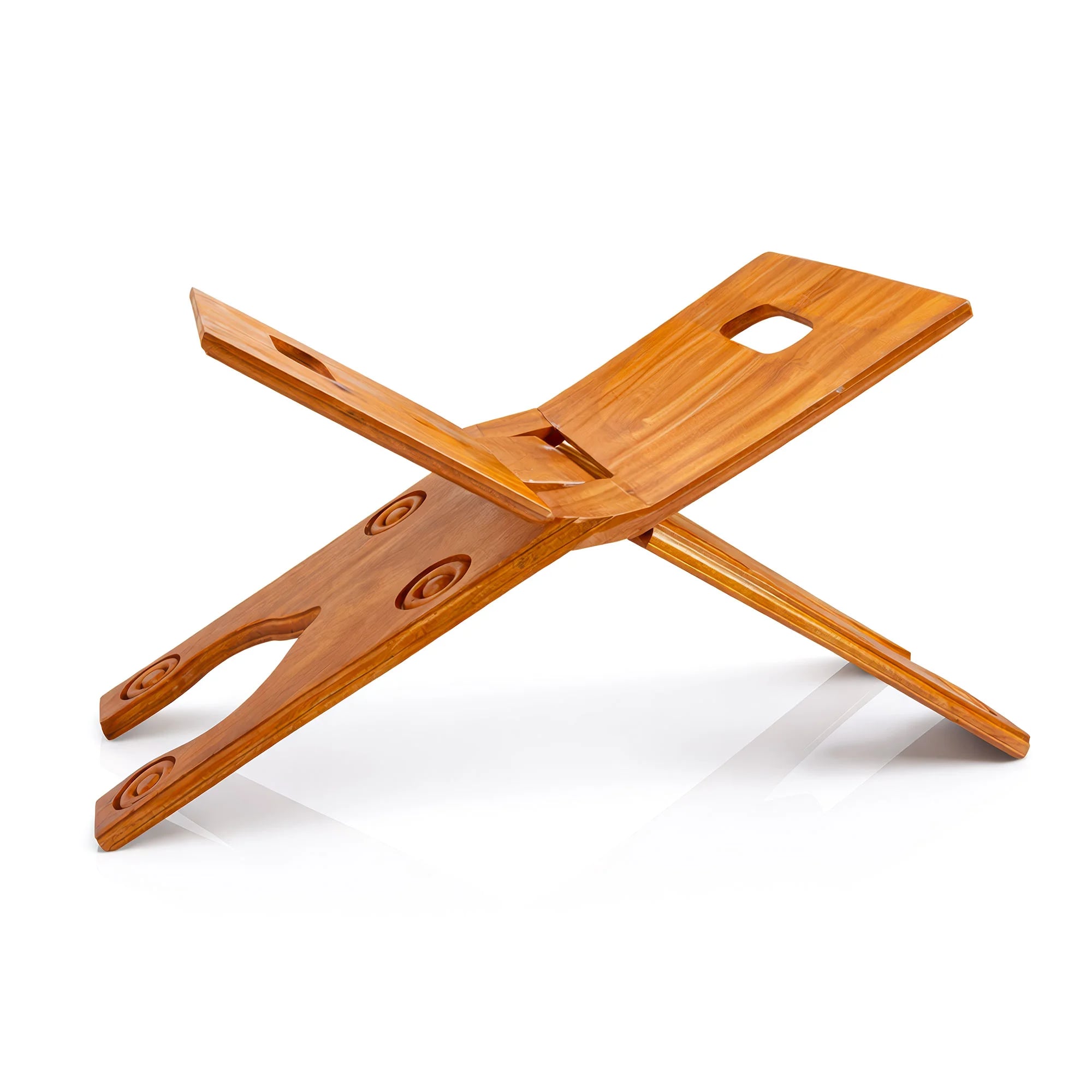 Circle Design Foldable Best Wooden Quran Rehal (কাঠের রেহাল) - image 3